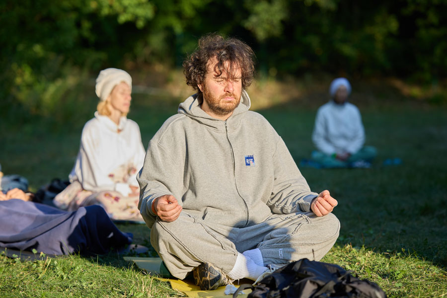 Утренняя практика на фестивале